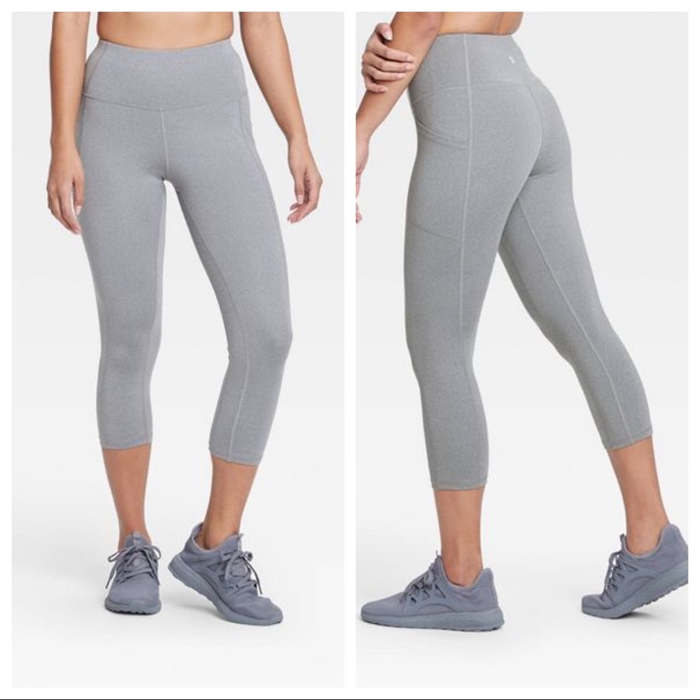 ⭐️ NWT All In Motion High Rise Capri Legging Gray S M